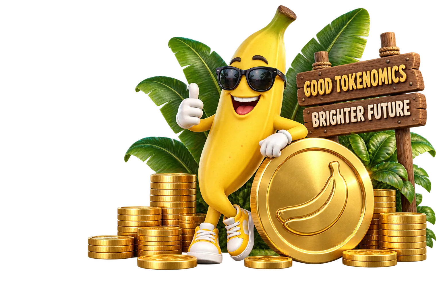 TOKENOMICS King Potassium character illustration